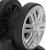 Les-Theresa Suitcase Wheels 1 Pair Double Row Spinner Luggage Replacement view 7