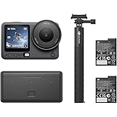 DJI Osmo Action 6 Enhanced Combo, Action Camera with 1/1.1″ Square Sensor, Variable Aperture of f/2.0–f/4.0, Extended Battery Life with 2 Batteries, Action Camera 8K for Extended Outdoor Filming
