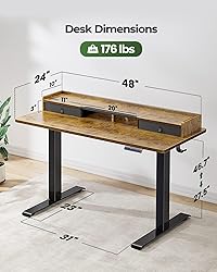 Marsail Electric Standing Desk with Dual