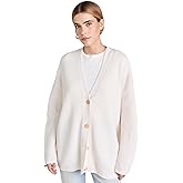 Jenni Kayne Women's Cashmere Cocoon Cardigan, Ivory, XXL