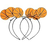 Beavorty 3pcs Basketball Headband Sports Hairband Basketball Ball Head Bopper for Game Day Hair Accessories Party Favor
