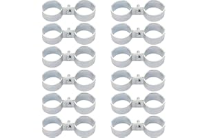 12 Packs 1 Inch Kennel Clamps, Saddle Clamps, Dog Kennel Clamps, by GENHAKON