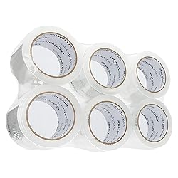 Amazon Basics Extra-Wide Packing Tape, Designed for