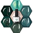 modelones Ethereal Green Gel Nail Polish Set - 6 Colors Mermaid Lagoon Dark Green Gel Polish Kit Turquoise Glitter Gel Polish Soak OFF LED Spring Summer Manicure Nail Art Gel Salon DIY Gift