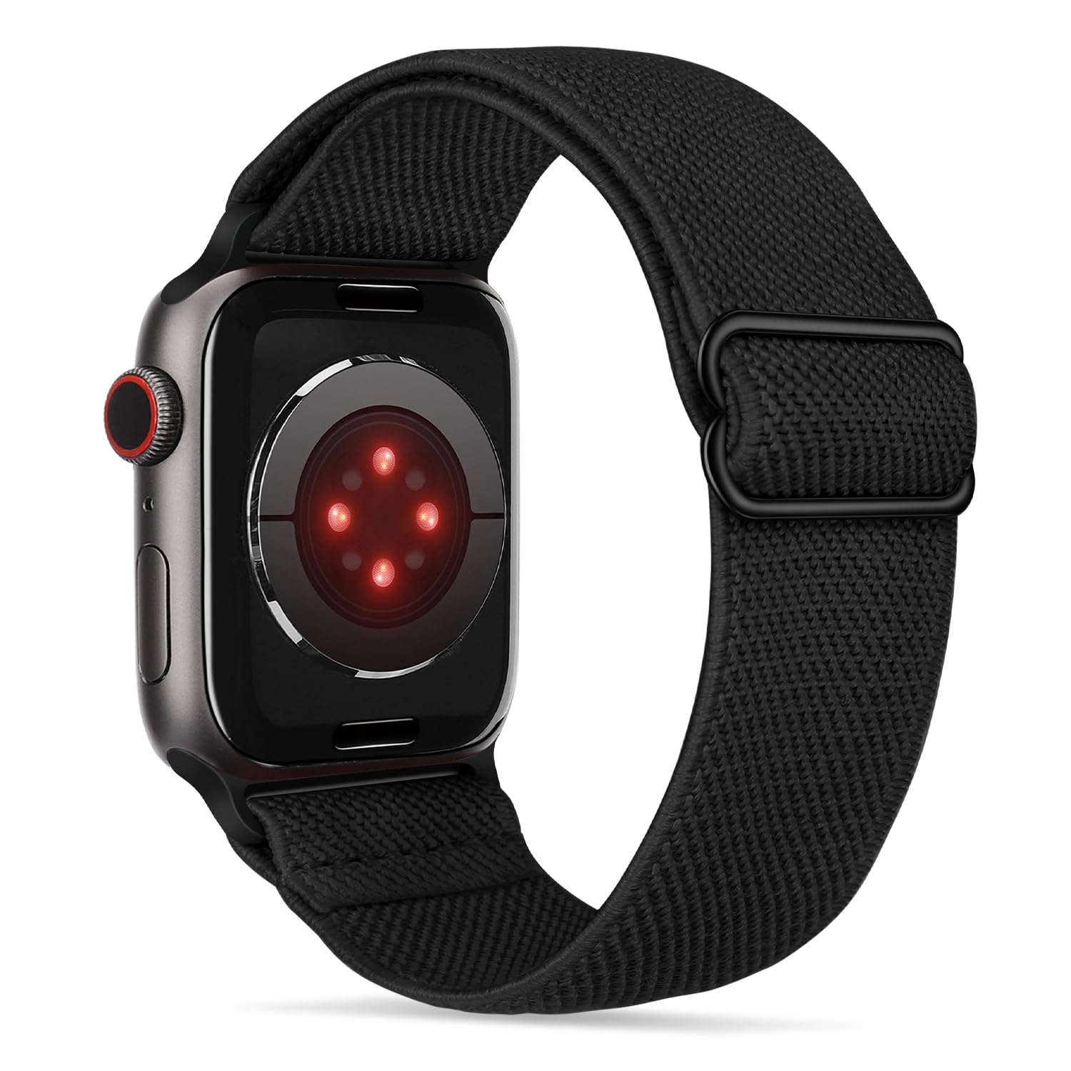 Tasikar Sport Straps Compatible with Apple Watch 49mm 46mm 45mm 44mm 42mm, Solo Loop Wristband Adjustable Stretch Elastics Band for iWatch Ultra 3 2 1 SE Series 11 10 9 8 7 6 5 4 3 2 1-Black