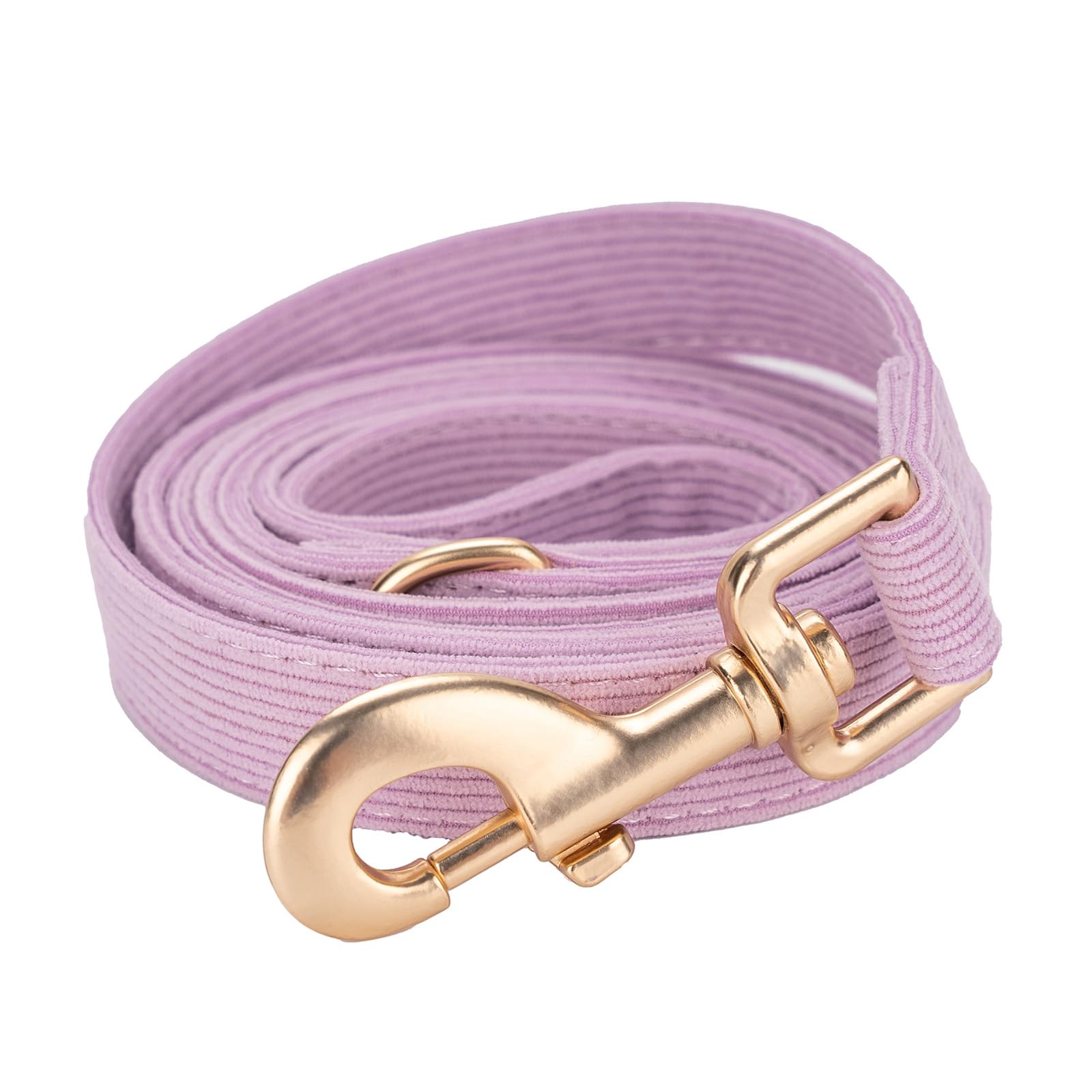 Petiry Soft Dog Lead with Gold Metal Clasp for Puppy Small Dogs,1.5cm x 150cm,Purple S — image 1