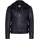 Men's B3 'Air Force' Real Shearling Sheepskin Aviator Pilot Flying Jacket