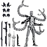7.2 Inch Assembly Completed T13 Action Figure Accessories,T13 Multi-Jointed Movable,for Collectors Desktop Decorations t-13 Movability 3D Printed Toys