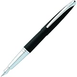 Cross ATX Stylo Bille Noir Brossé PVD Poli – Design Élégant, Rechargeable, Pointe Moyenne, Écrin Inclus, Idéal Cadeau !