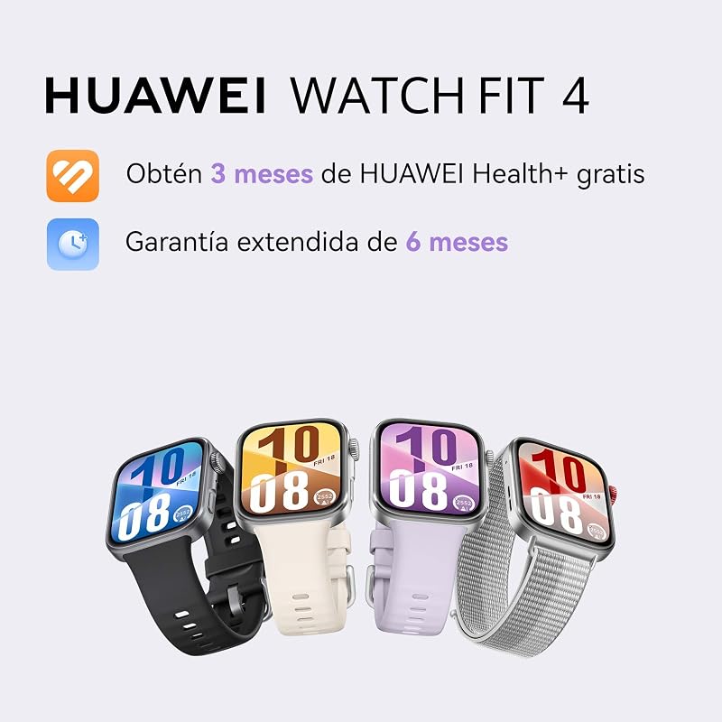 Watch FIT 4 Smartwatch, Brillo Máximo de 2.000 Nits, Negro