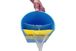 Mighty Clean Baby Shampoo Rinse Cup | Baby Bath Rinser Pail to Wash Hair and Wash Out Shampoo by Protecting Infant Eyes - Kids Bathing Without TEARS