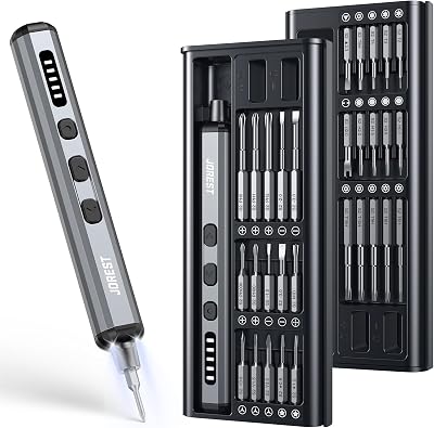 JOREST Mini Electric Screwdriver 38-in-1 Bits Cordless Precision Set