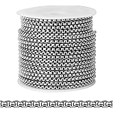 [33FT] Stainless Steel Rolo Box Chains for Jewelry Making, 2.5mm Wide 304 Stainless Steel Rolo Link Chain Roll Bulk for DIY Jewelry Making Craft