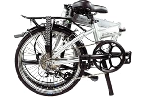 Dahon Mariner D8 Folding Bike, Lightweight Aluminum Frame; 8-Speed Gears; 20” Foldable Bicycle for Adults