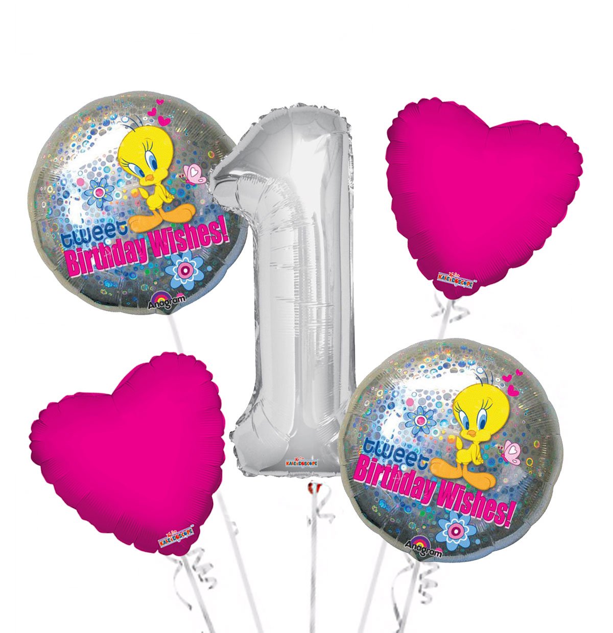 Amazon Com Tweety Bird Birthday Wishes Balloon Bouquet 1st Birthday