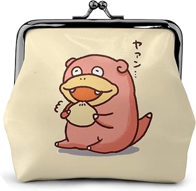 Amazon ヤドン がま口財布 小銭入れ レザー ミニウォレット コインケース ミニ財布 小物入れ 丸型 コンパクト アニメ キャラクター 雑貨 グッズ 人気 Panmax 小銭入れ