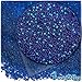 The Crafts Outlet 1-oz/28-g Metallic Finish, Glass, Microbeads 0.6mm, Ideal for Caviar Nails, Metallic Royal Blue
