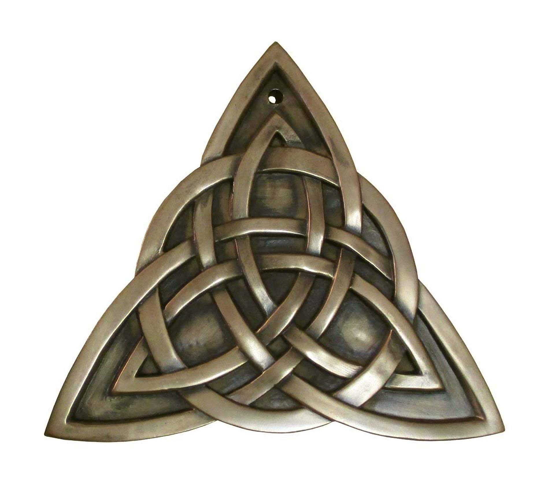 Royal Tara Bronze Plated Wall Plaque Hanging with Trinity Knot and Celtic Weave Design | Irish Home Housewarming Gifts Souvenirs Presents Decor Decoration Accessories