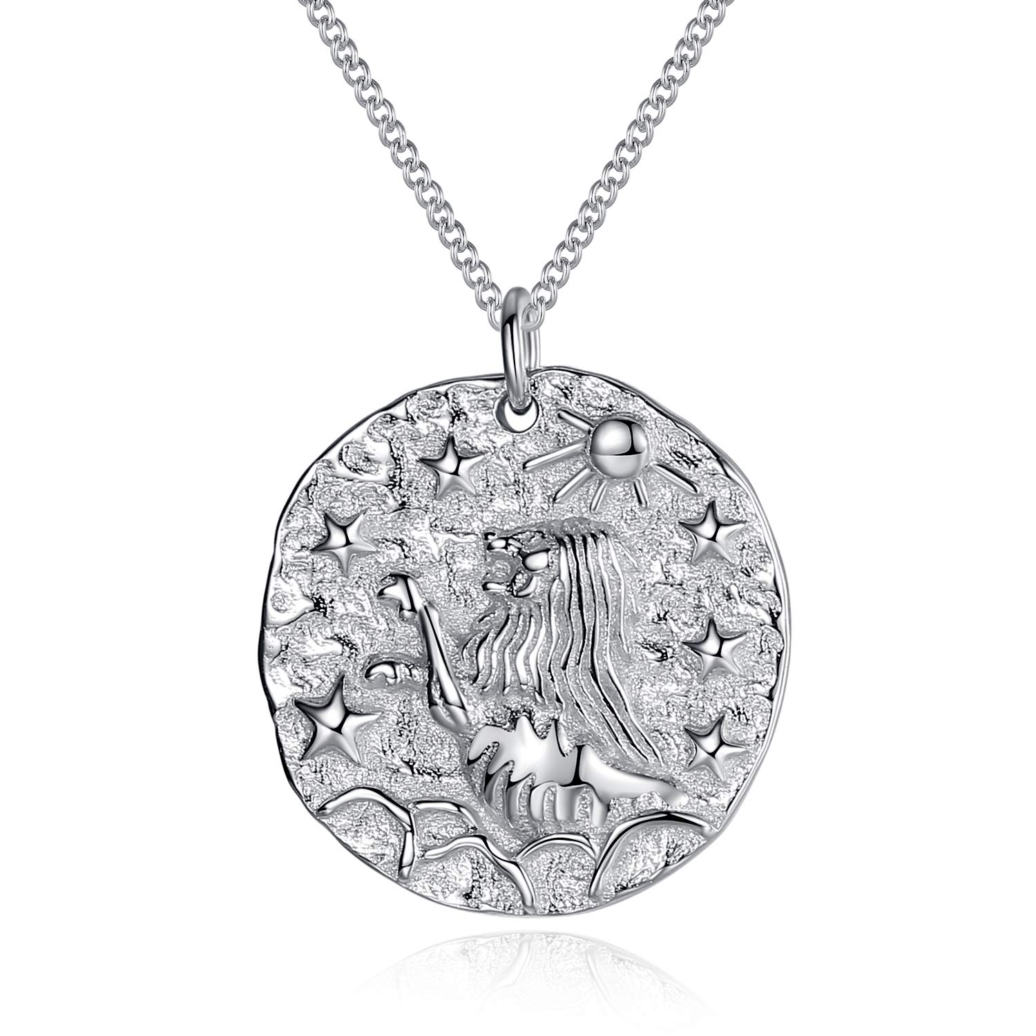 VIKI LYNN Women Girls 925 Sterling Silver Leo Zodiac Star Sign Necklace