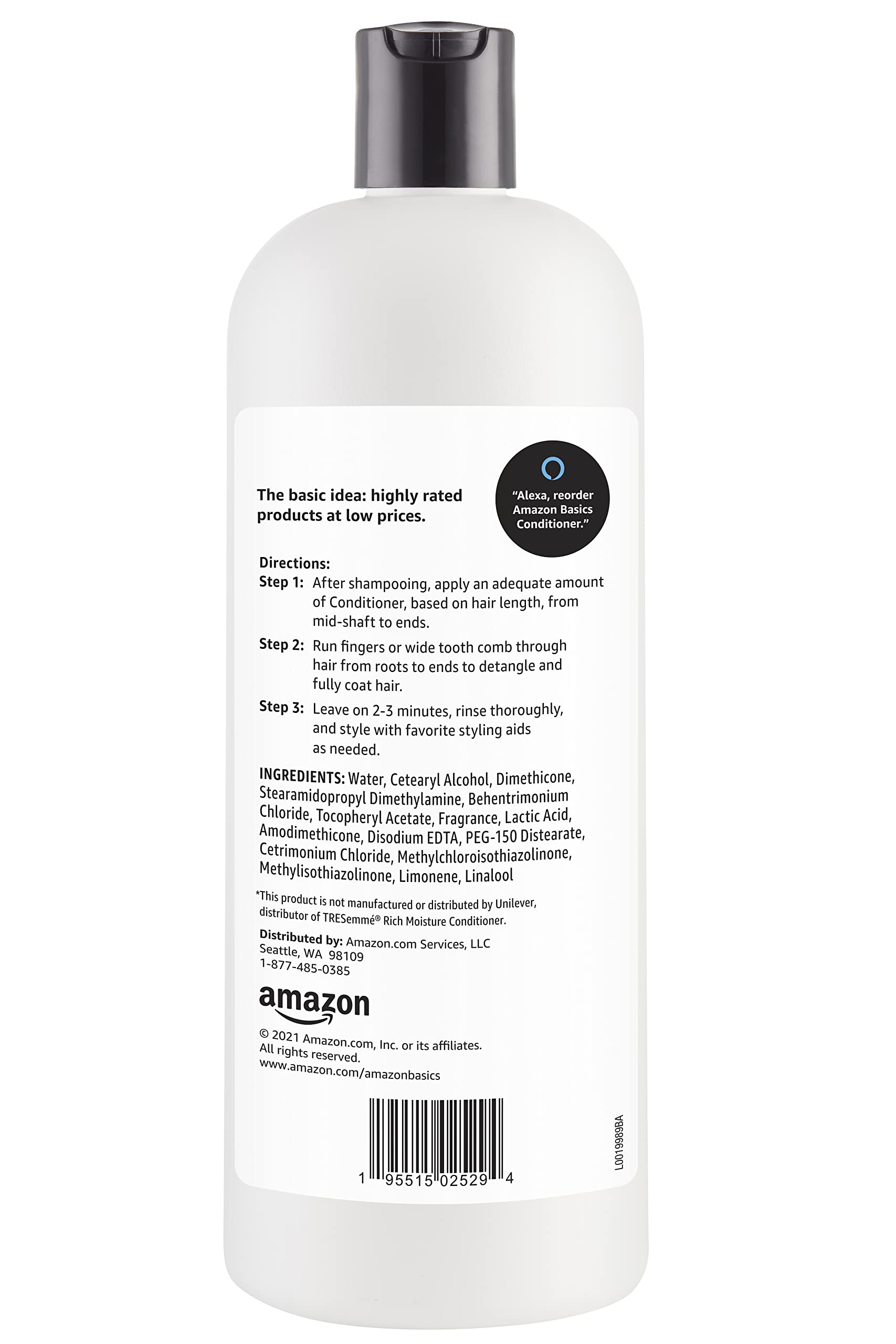 Amazon Basics Moisture Rich Conditioner, 28 Fluid Ounce