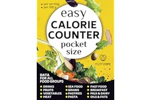 Easy Calorie Counter Book: Pocket-Sized Guide With Food Calorie Lists