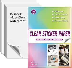 clear sticker paper for printer