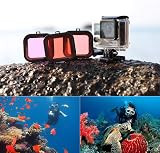 SOONSUN Waterproof Housing Case for GoPro Hero 3 3+ 4 w/ Dive Filters, 40m view 9