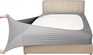 Mrs Awesome Stretch Jersey Box Spring Cover Wrap Around, bedrok Alternatief, Ultra Zacht en kreukbestendig, Queen/Queen XL, Zwart Mrs Awesome Stretch Jersey Box Spring Cover Wrap Around, bedrok Alternatief, Ultra Zacht en kreukbestendig, Queen/Queen XL, Zwart