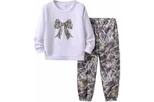 Ayzozuy Girls Clothes Sweatshirt Casual Outfit for Girl Leggings 2 Piece Fall Pants Set