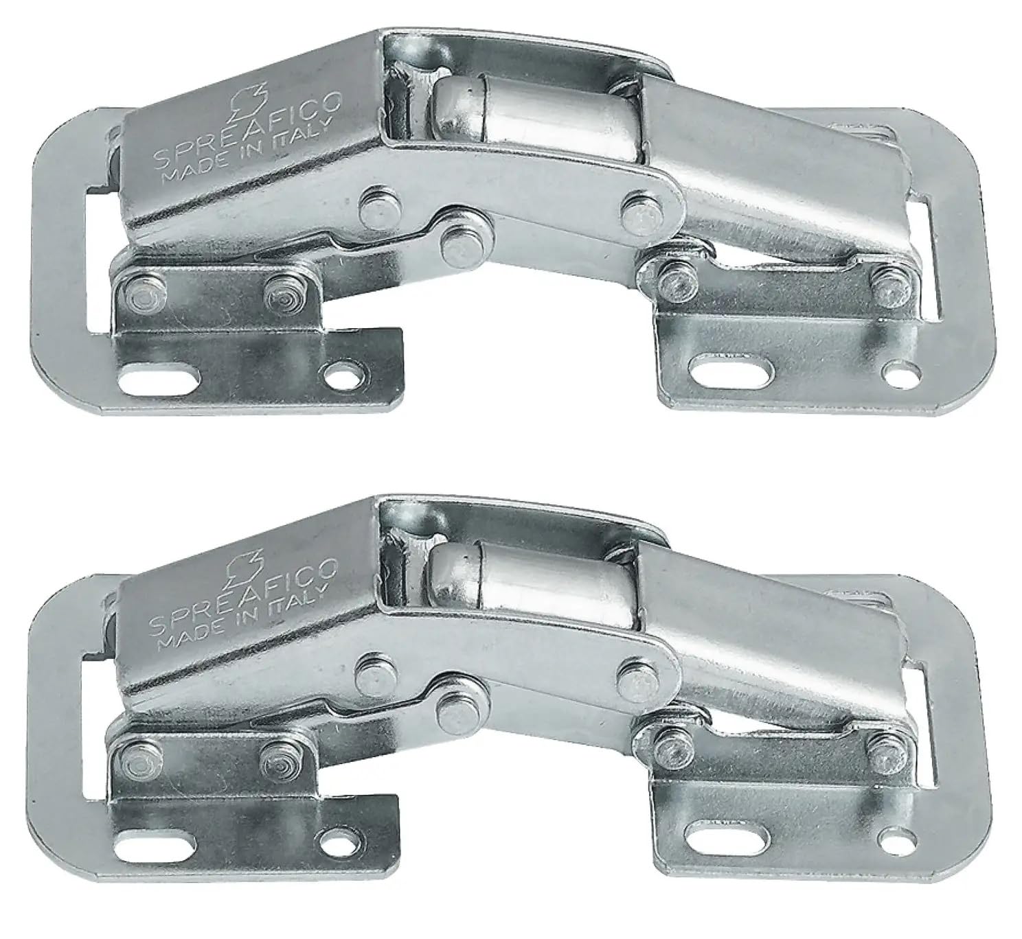 cyclingcolors 3666690009692 2 x Screw, 90° Opening Angle, Furniture, Cabinet Door Hinges, Silver
