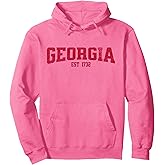 GEORGIA - GA Est 1732 - Throwback Design - Classic Pullover Hoodie