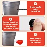 GLGHMH 6pcs Automatic Chicken Waterer Cups Dispenser Poultry Drinker DIY Kit view 6
