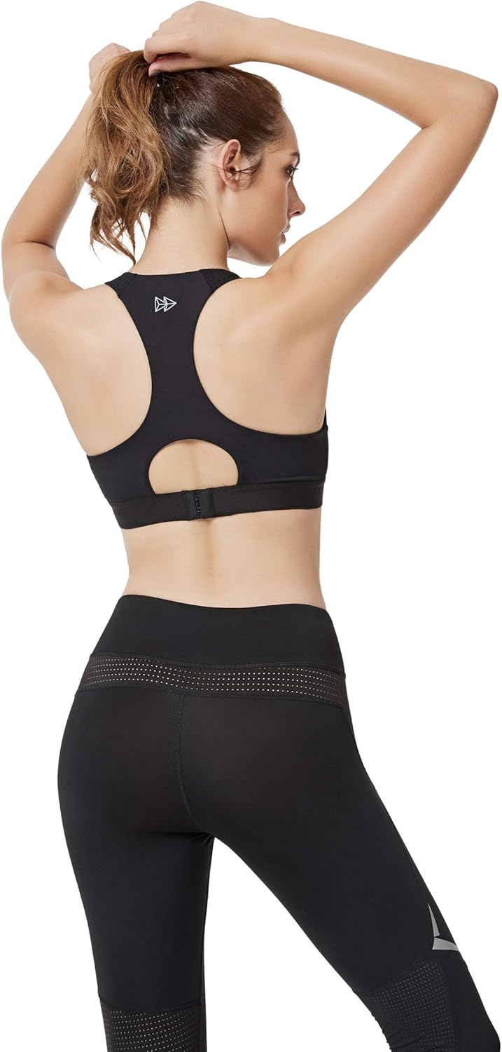 Yvette Womens Plus Sizes High Impact Racerback Running Fitness Bras Girls Crop Tops Sports Bra Yvette Womens Plus Sizes High Impact Racerback Running Fitness Bras Girls Crop Tops Sports Bra