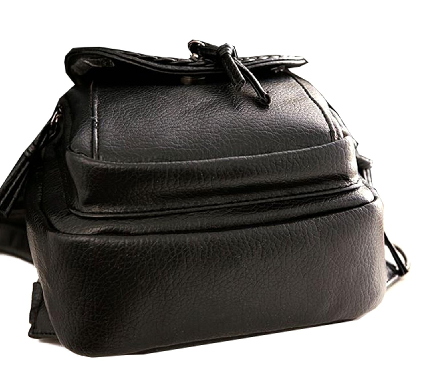 di grazia convertible(3 way) women's backpack handbag (black, black-3way-beaded-crossbody-bag)