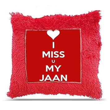 Buy Tia Creation I Miss You My Jaan Gift Pillow Cushion 16 X16