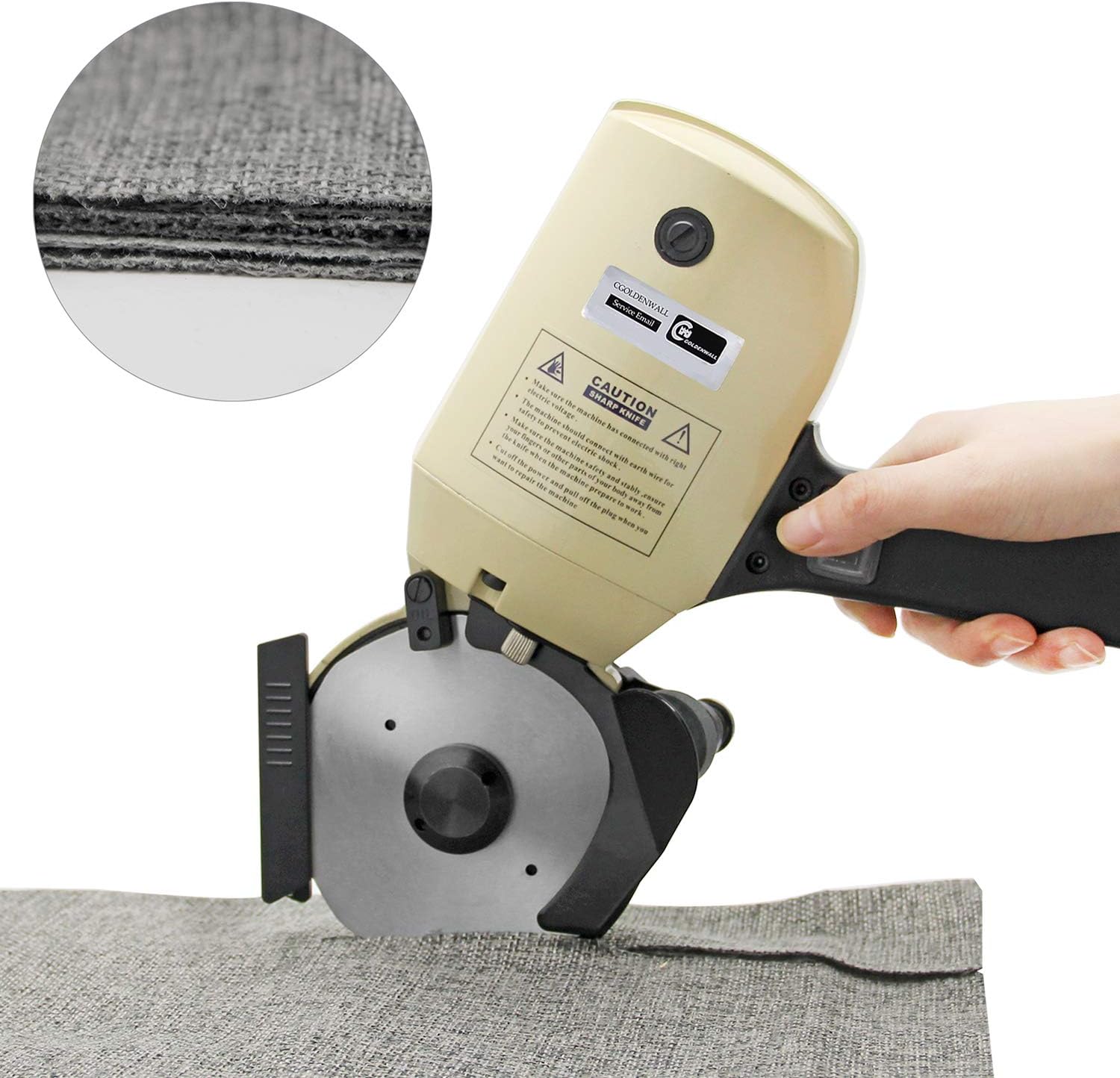 CGOLDENWALL YJ100 Electric Octagon Cloth Cutting Machine Portable