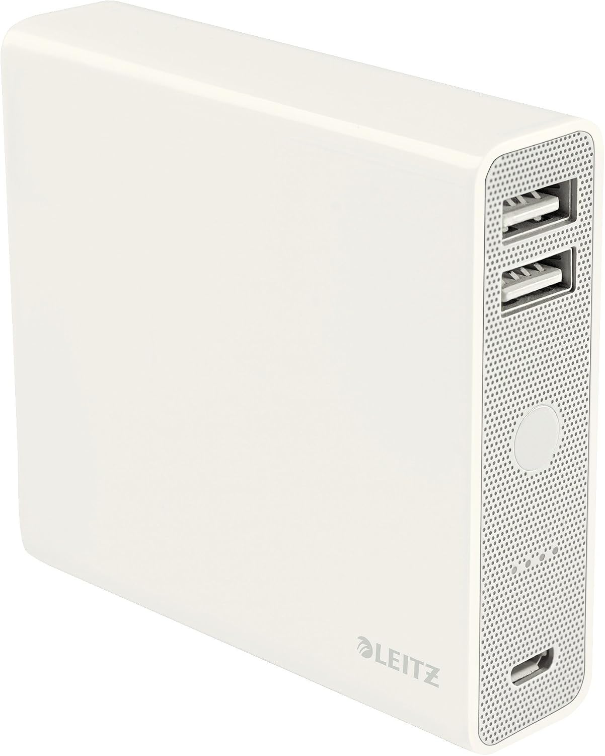 Leitz 2 Port USB Power Bank with USB Cable, Complete Range 65280001 - White