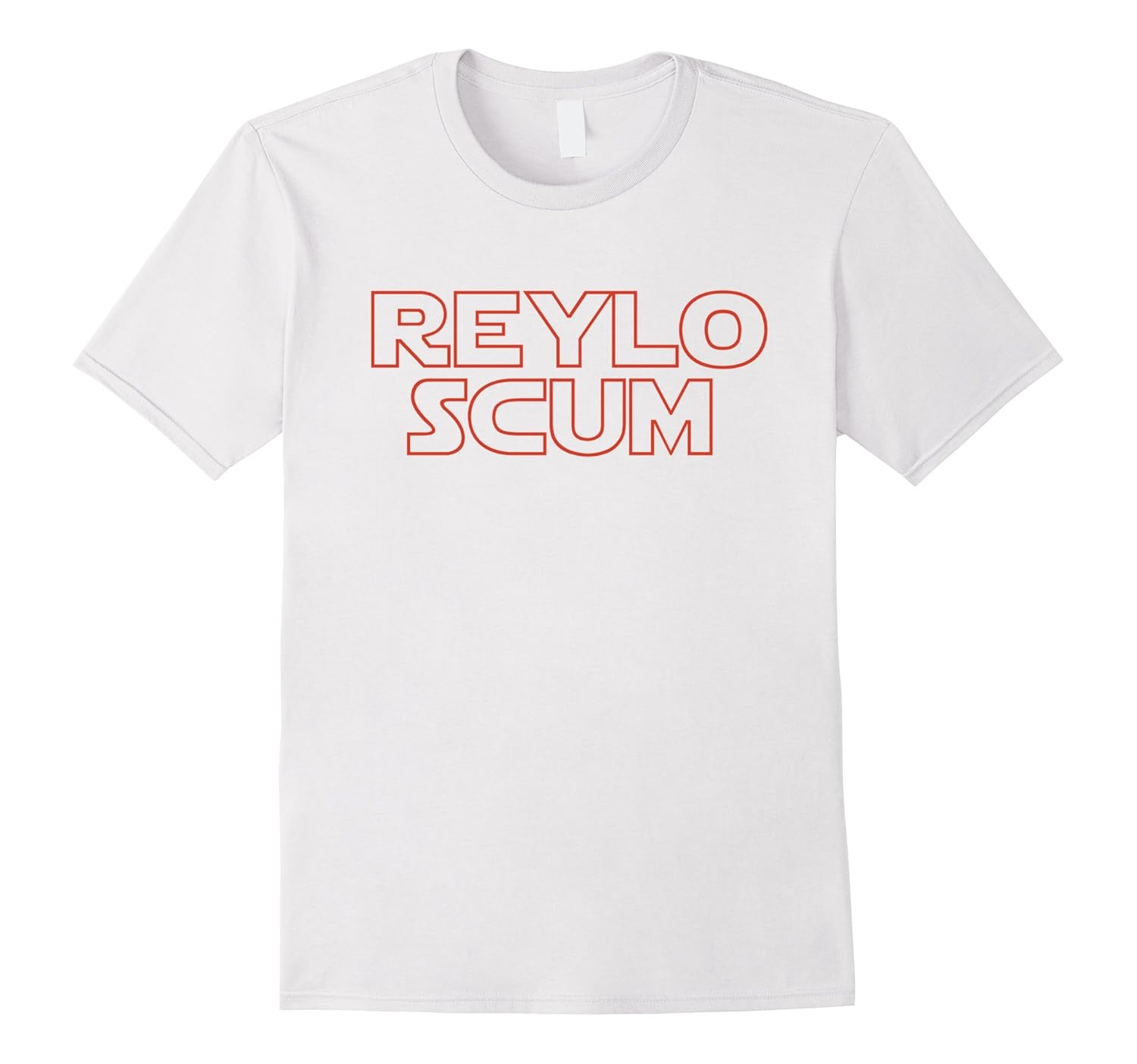 REYLO SCUM - Thin Outline Letters Shirt-ANZ