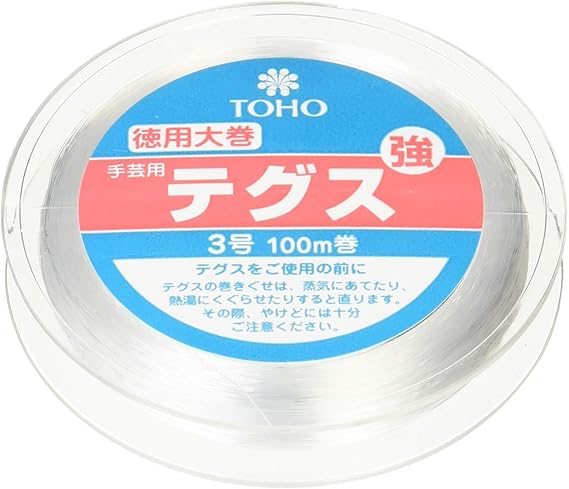 Amazon Toho テグス 太さ約0 29mm 約100m巻 強 3号 スキ 6 100 13 アクセサリー用紐 糸 通販