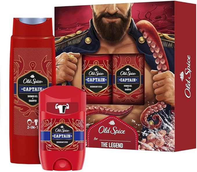 Old Spice Captain Deodorant Stick & Shower Gel Gift Set Amazon.co.uk