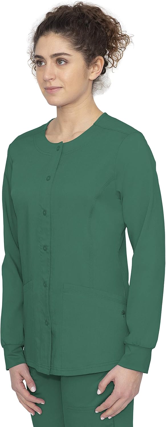 healing hands Purple Label Women’s Daisy Jacket – Five Pocket Scrub Jacket: Clothing