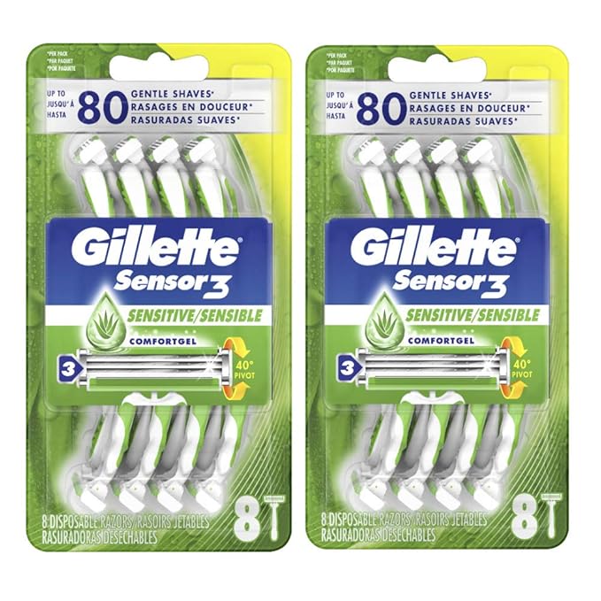 rasoir jetable gillette sensor 3