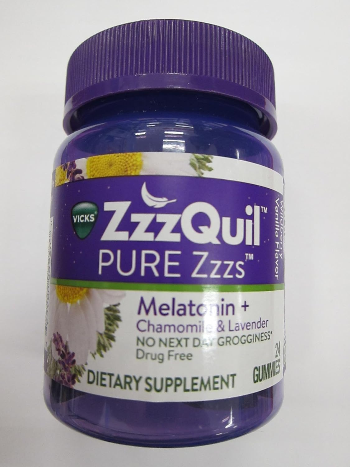 ZzzQuil Pure Zzzs Melatonin Sleep Chamomile Lavender, 24