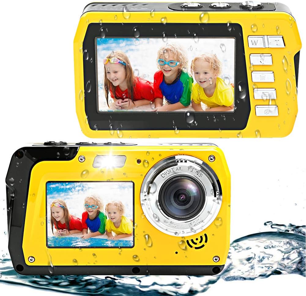 Waterproof Camera Underwater Camera 48MP 2.7K Full HD Waterproof