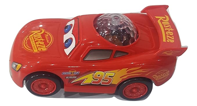 TEENA EXPORTS & IMPORTS Rusteze Cars 3D Lightning Bump and Go (Red)