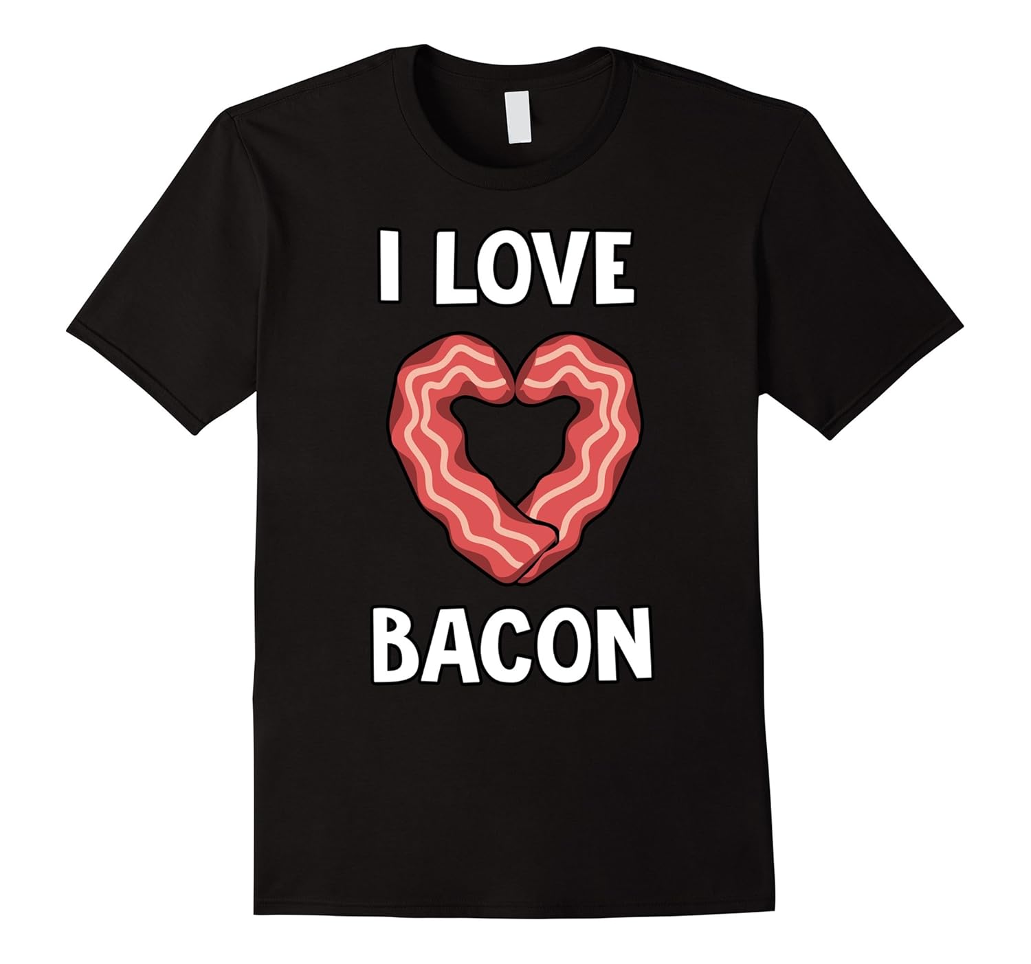 I Love Bacon Tshirt I Heart Bacon Cute Bacon Lovers shirtVaci Vaciuk