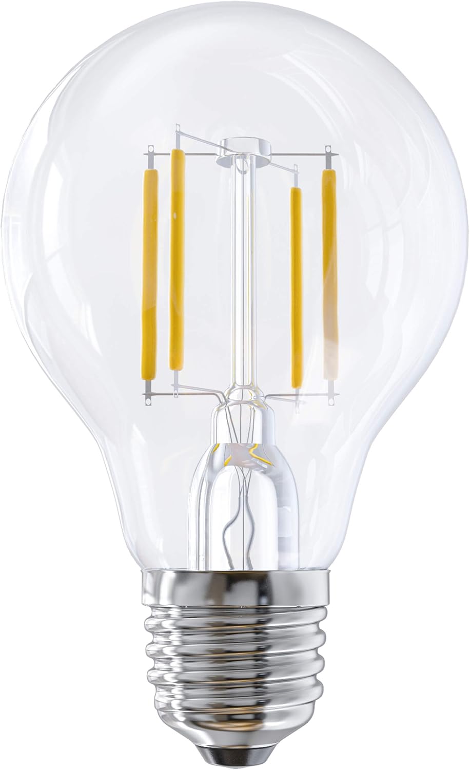 10x Lumira Led Filament Fadenlampe A60 Gluhbirne Klar Glas Gluhfaden Leuchtfaden Retro Style E27 Fassung 2700 Kelvin Warmweiss 400 Lumen 4 Watt Ersetzt 35w Gluhlampe Amazon De Beleuchtung