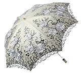LCY Embroidered Lace Double-deck Anti-UV Parasol