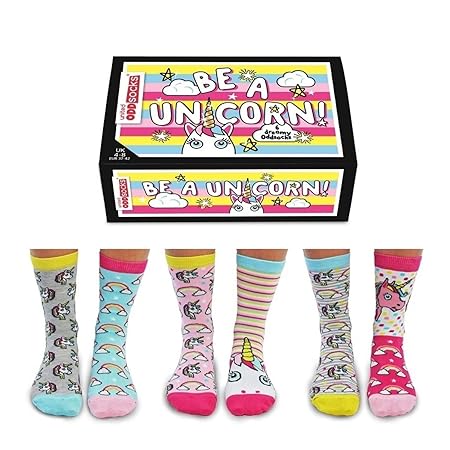 Sei ein Einhorn Oddsocks Socken in 37-42 im 6er Set - Strumpf