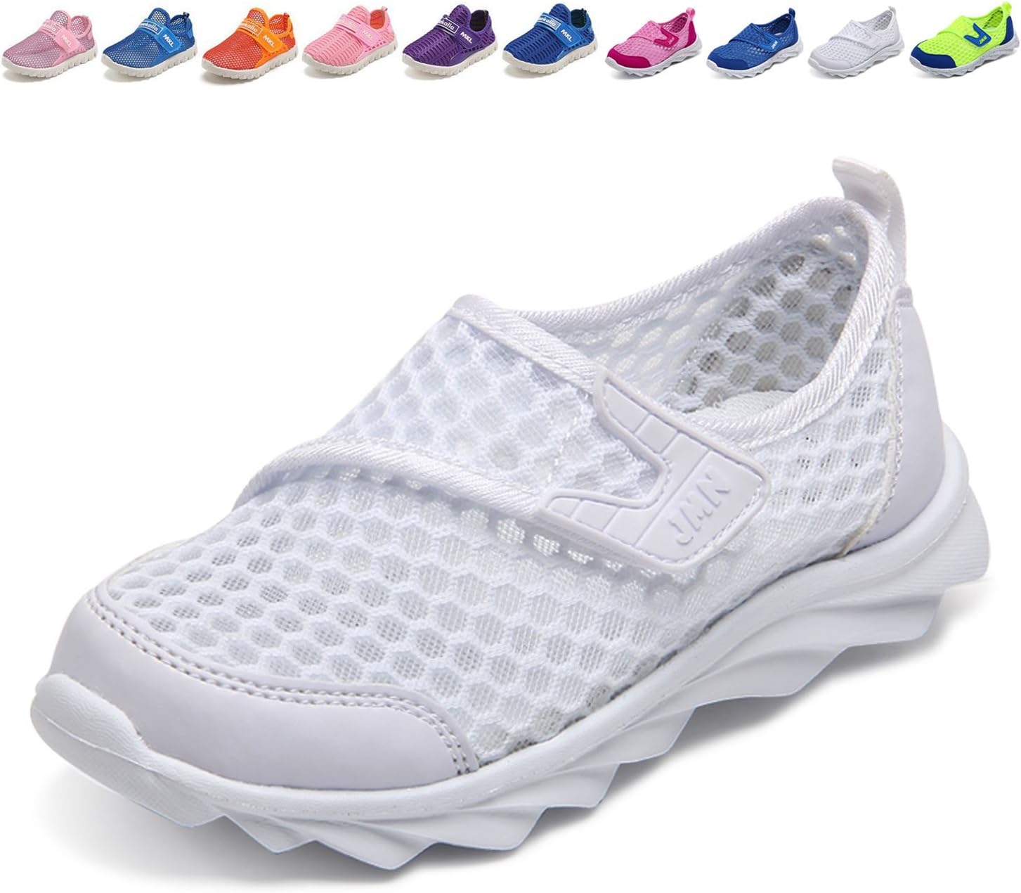 WALUCAN Boy and Girl's Breathable Mesh Running Shoes Outdoor Anti-Slip Sneakers (Little/Big Kids)